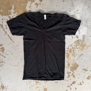 Classic Black V-Neck American Apparel T-Shirt